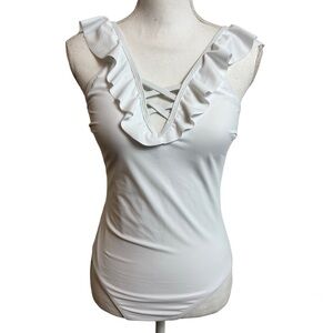 Holipick One Piece White Women Swimsuit Size Medium Brand New With Tags